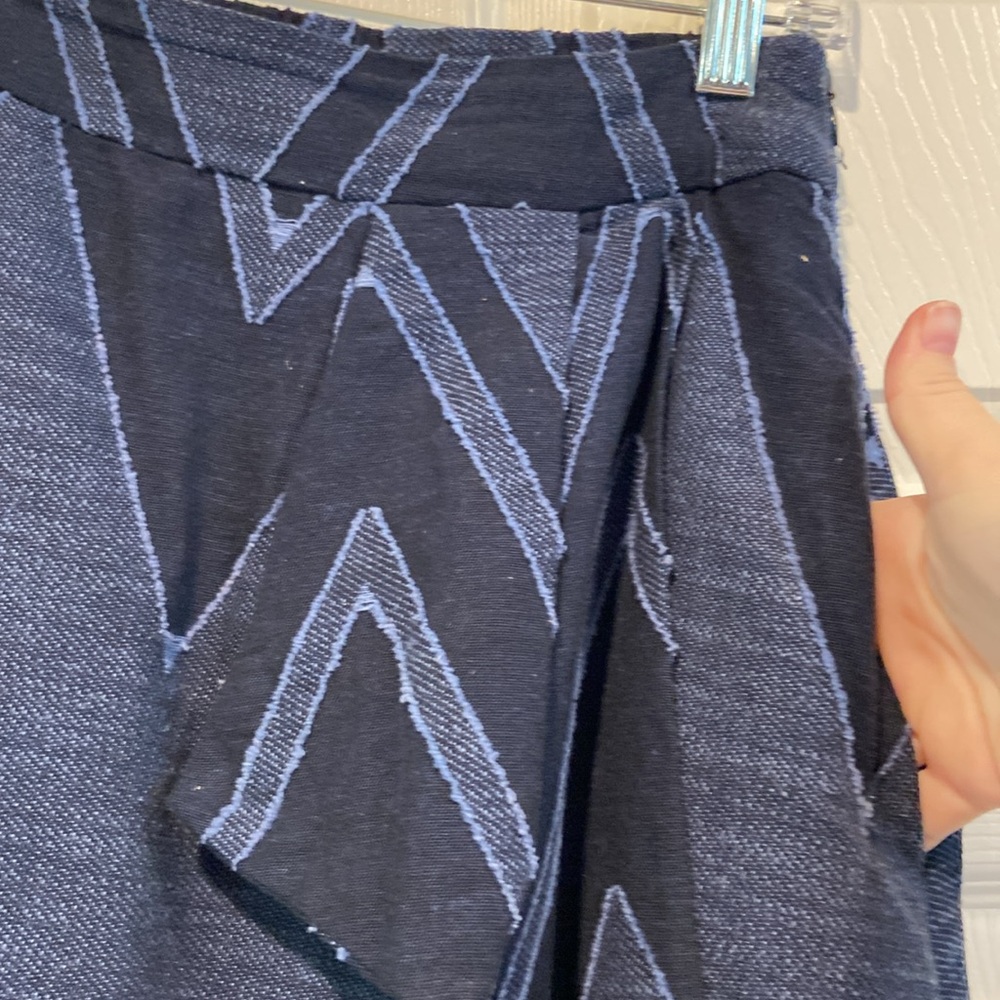 Anthropologie x Eva Franco Textured Chevron Midi Skirt - Picture 7 of 10